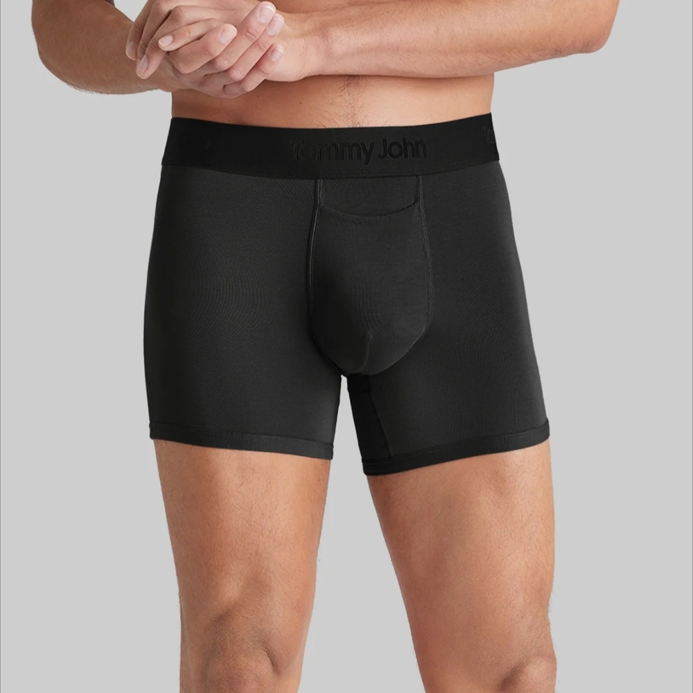 NWT Tommy John Second Skin Boxer Briefs Black XL